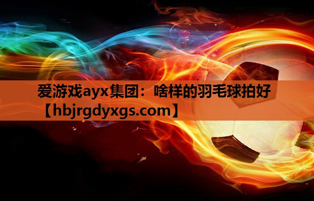 爱游戏ayx集团：啥样的羽毛球拍好